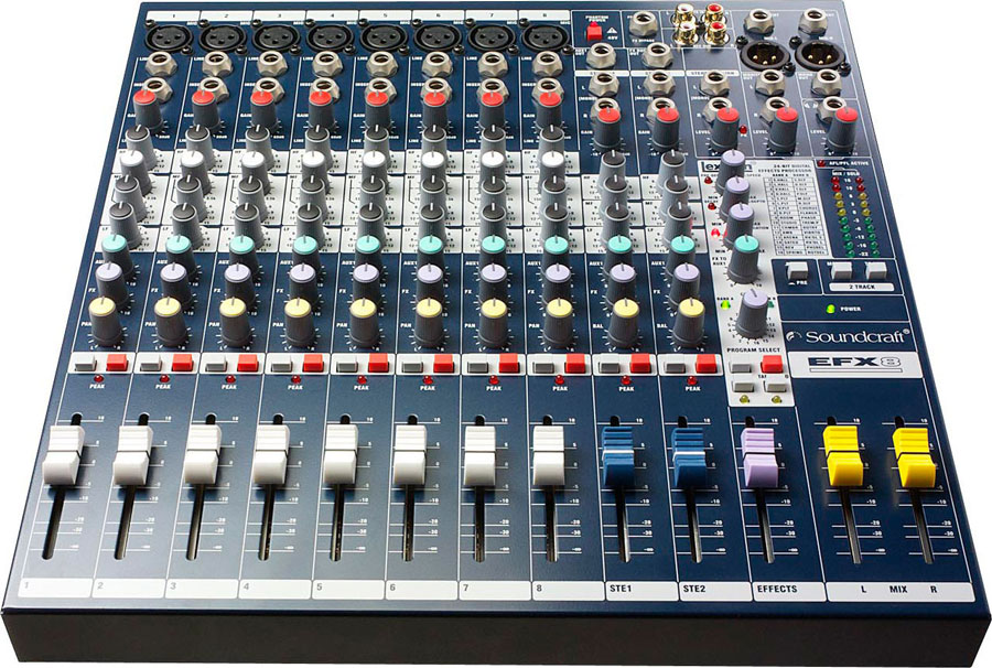 Soundcraft EFX8 8-channel Compact Mixer