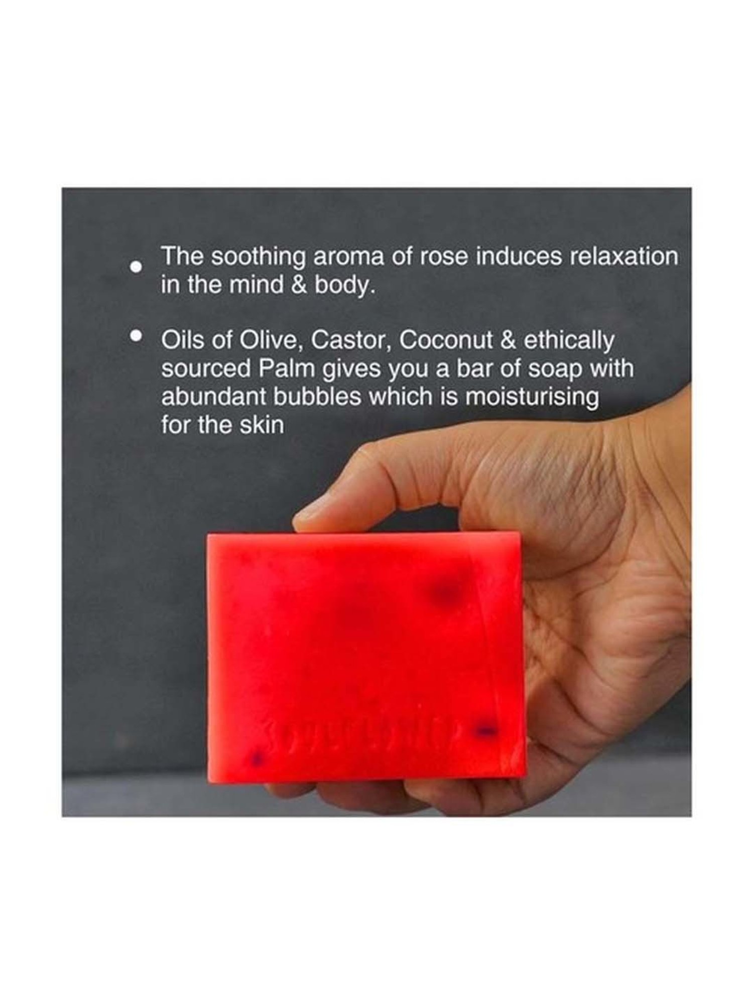 Soulflower Sweet Rose Soap - 150 gm