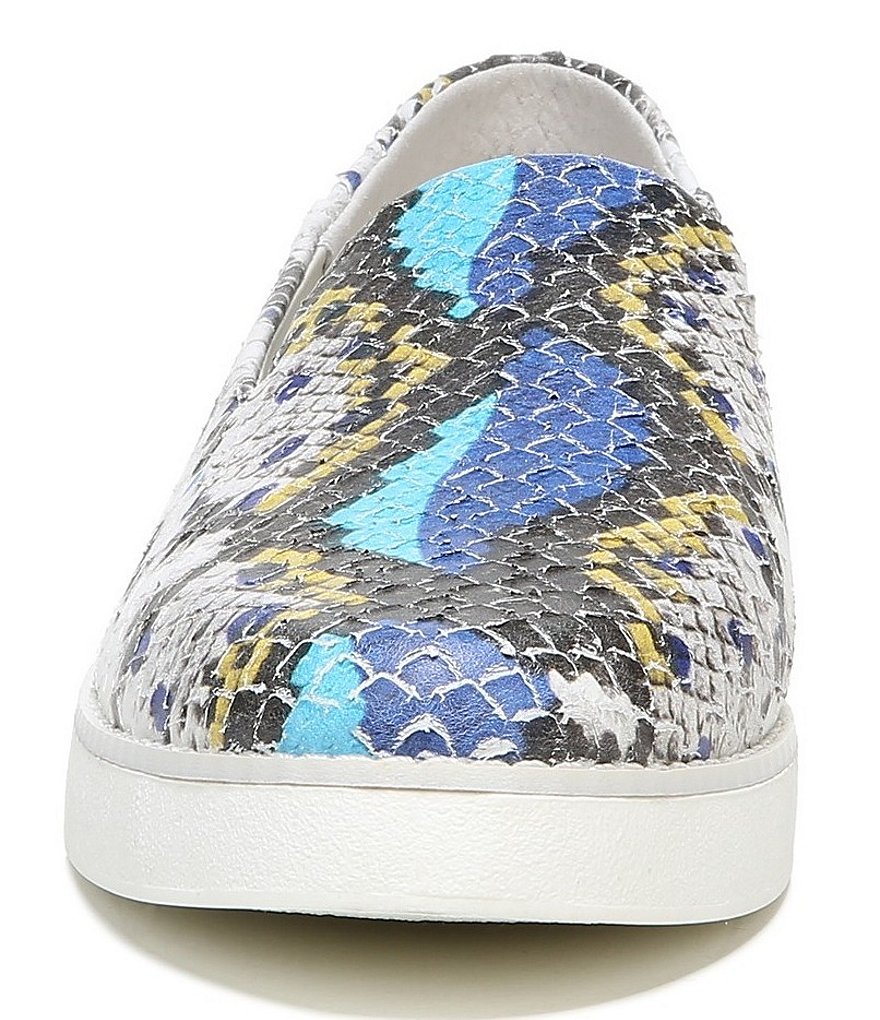 Franco Sarto Iconic2 Snake Print Leather Slip-On Platform Sneakers