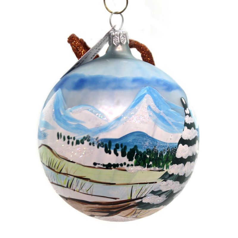 Christina's World 3.25" Blitzen The Reindeer Poland Antlers  -  Tree Ornaments