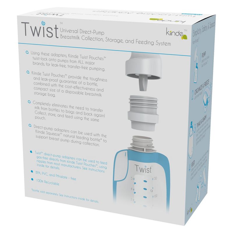 Kiinde Twist Pouch Direct Pump Adapters