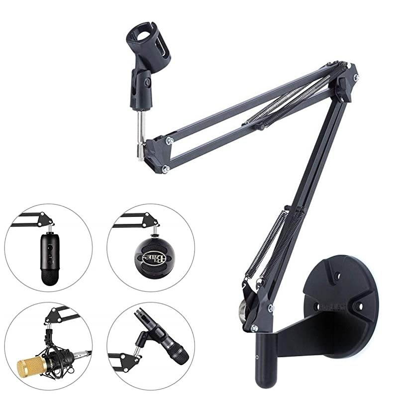 Wall Mount Suspension Mic Stand Clip for Blue Yeti SnowballRadio Broadcasting VoiceOver Sound StagesTV StationsYoutube
