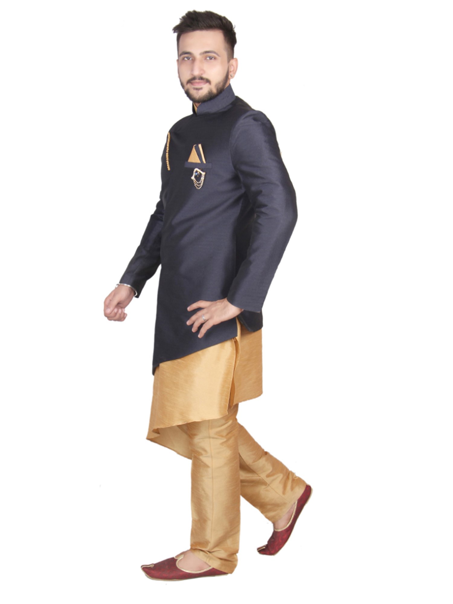 SG RAJASAHAB Multi Regular Fit Kurta Set