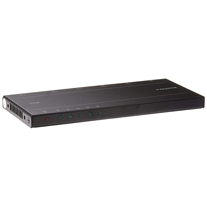 Blackbird 4K Pro 1x4 Ultra Slim HDMI Splitter - HDR, 4K 60Hz, YCbCr 4:4:4, HDCP 2.2, 18 Gbps, Automatic EDID Detection (Compatible with PS4/5 Xbox Apple TV Fire Stick Roku Blu-Ray Player)