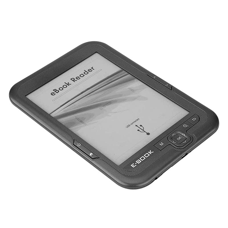 Reader, 6in E-Ink Reader 4G Reader Resolution 800 x 600 Blue Cover, 16 Gray Levels,167DPI, for 29 Languages to Choose