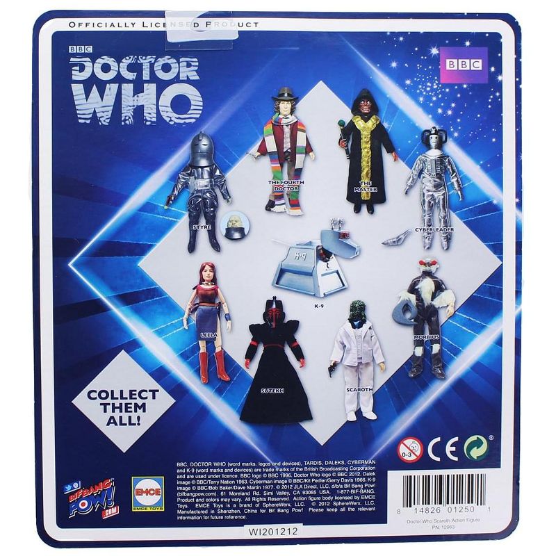 Bif Bang Pow Doctor Who Scaroth Retro Clothed 8" Action Figure