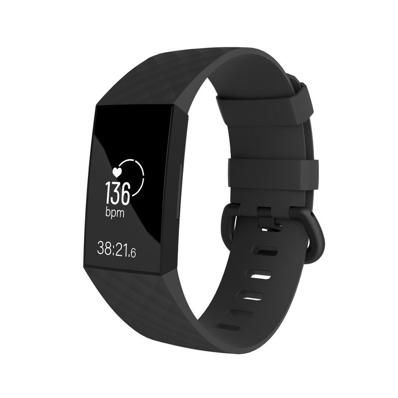 Replacement Band For Fitbit Charge 3 & Charge 4, Black Size Small S by Zodaca
