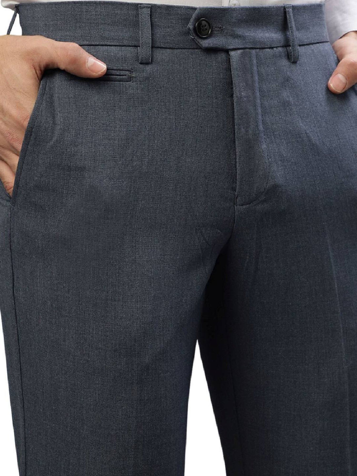 Lindbergh Blue Slim Fit Trousers