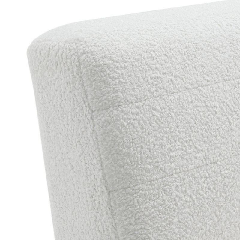 Axelle Faux Sheep Accent Lounger White - Picket House Furnishings