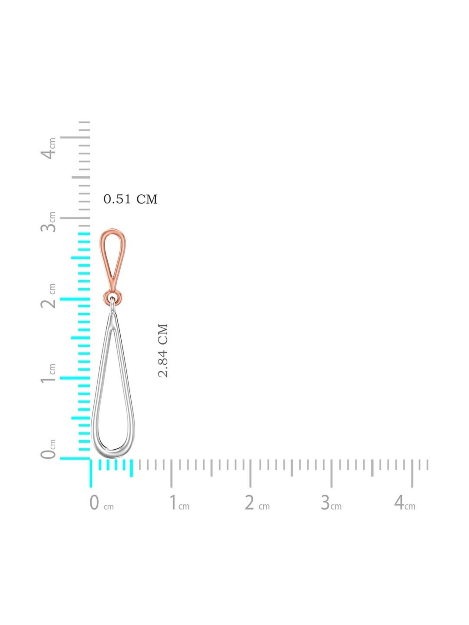 Joyalukkas 950 Platinum Modern Artistic Drop Earrings