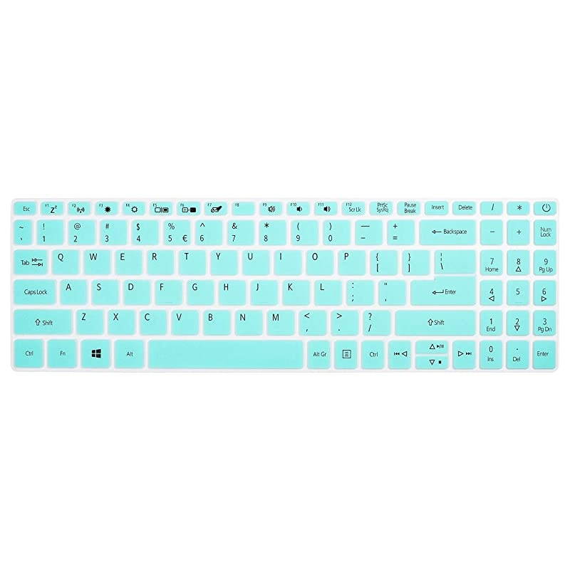 Keyboard Cover for Acer Aspire 5 Laptop 15.6 inch A515-55 A515-55T A515-55G A515-56 A515-43 A515-54 A515-54G Series, Acer Aspire 5 Keyboard Cover Skin, Acer Aspire 5 Accessories, Mint Green