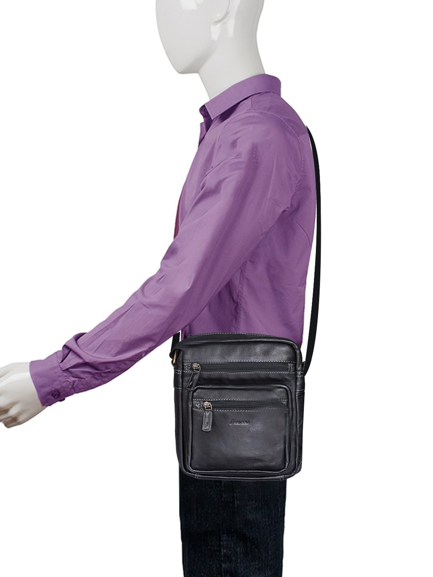 Mai Soli  Black Solid Medium Cross Body Bag