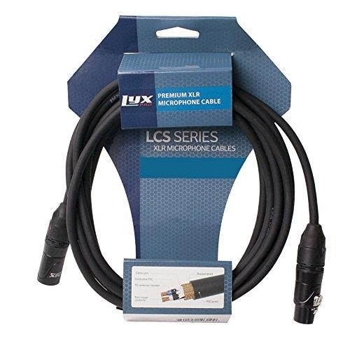 LyxPro Balanced XLR Cable 3 ft Microphone Cable, Powered Speakers , Black