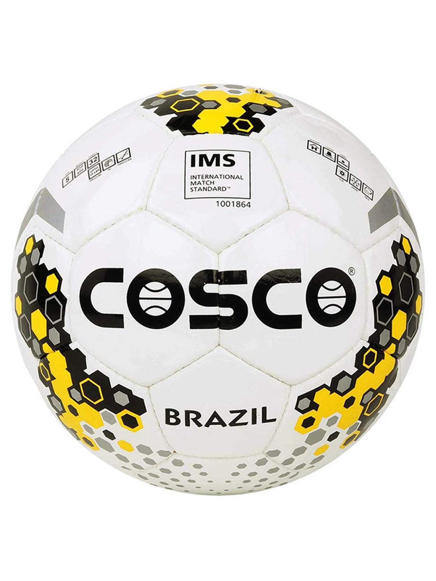 Cosco Brazil Football (White) Size - 5