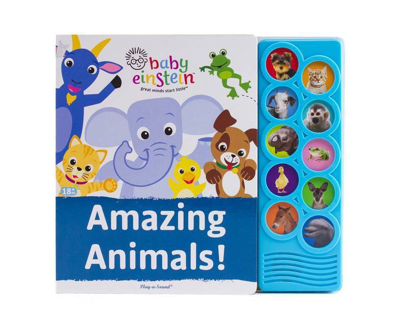 Baby Einstein - Amazing Animals! Listen and Learn 10-Button Sound Board Book - by PIL
