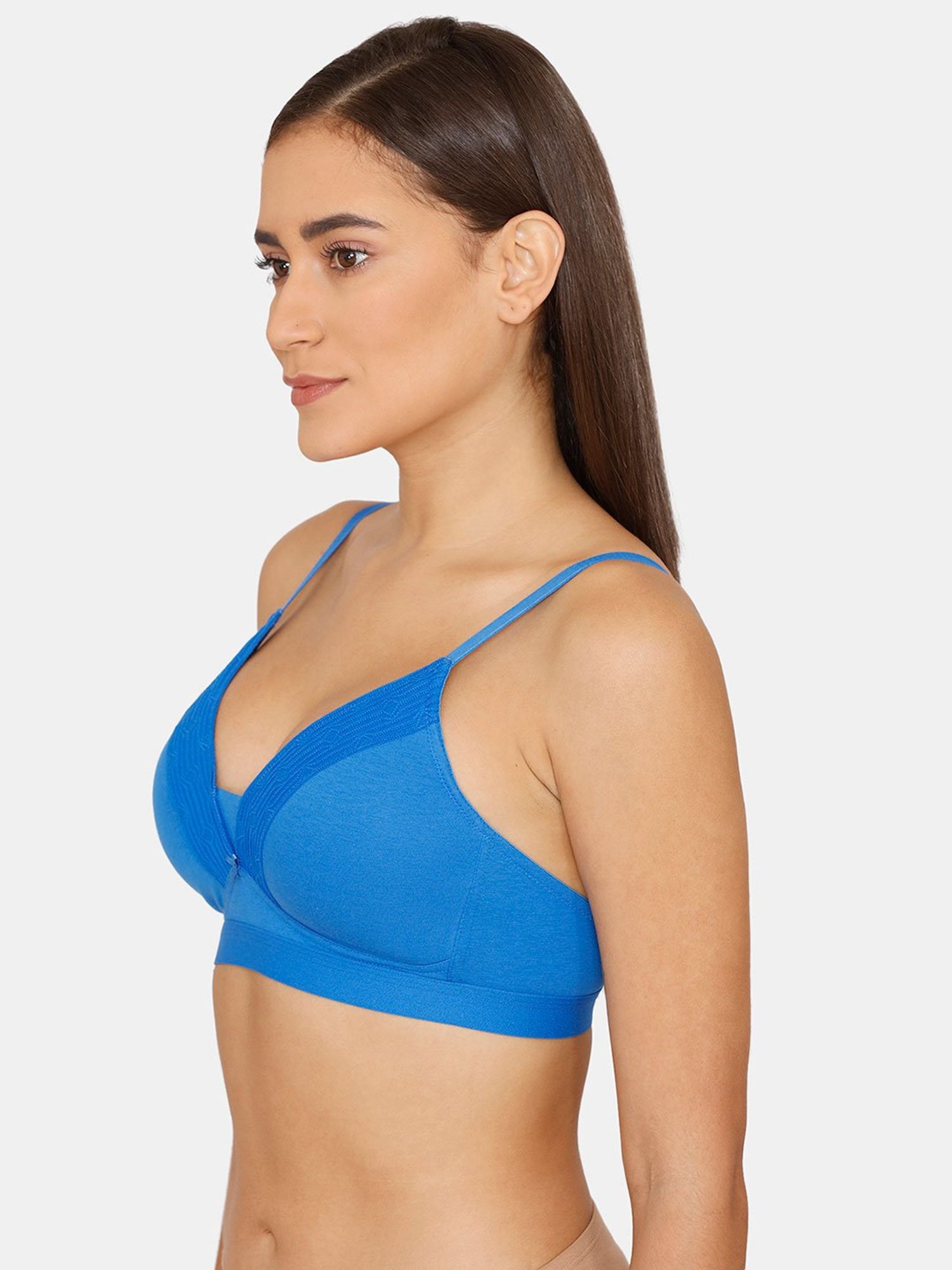 Zivame Princess Blue Non Wired Padded T-Shirt Bra