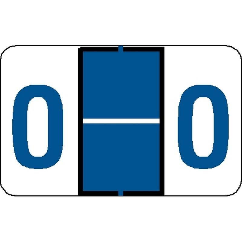 Tab Compatible "O" Labels, Vinyl Stock, 1" X 1.25" Individual Letters - Roll of 500