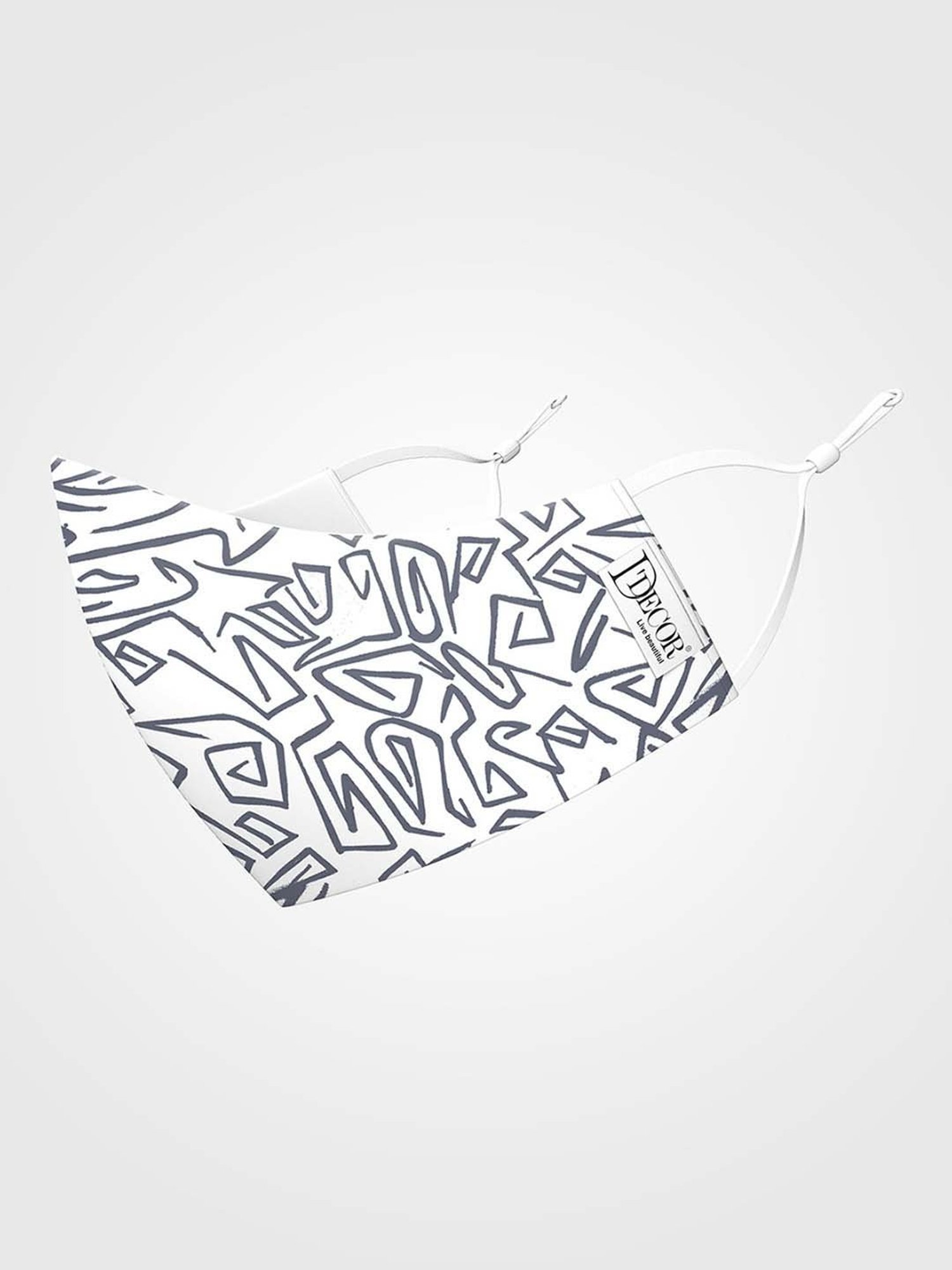 DDecor Grey Anti Viral Fabric Mask for Men - Set of 1