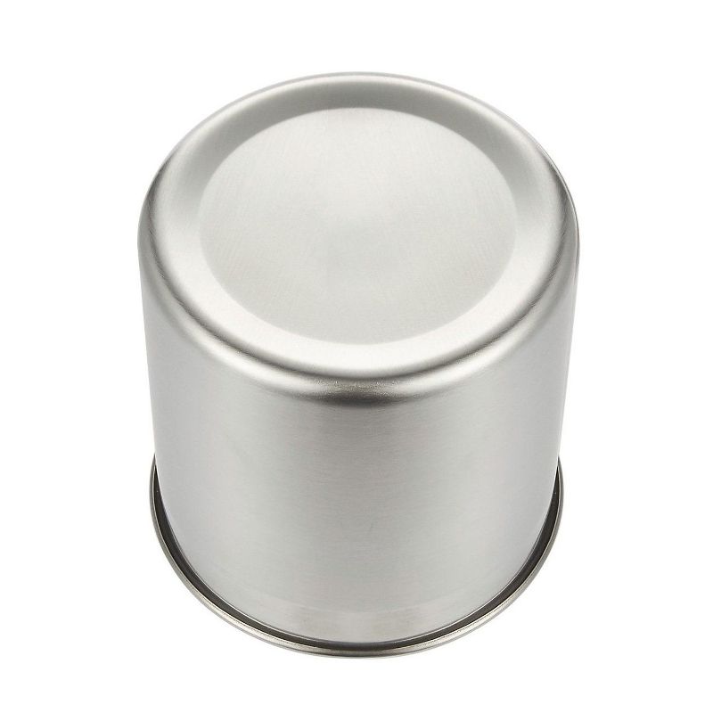 Juvale Utensil Holder - Cutlery Caddy Stainless Steel Cooking Utensil Holder for Kitchen, Silver, 5x5"