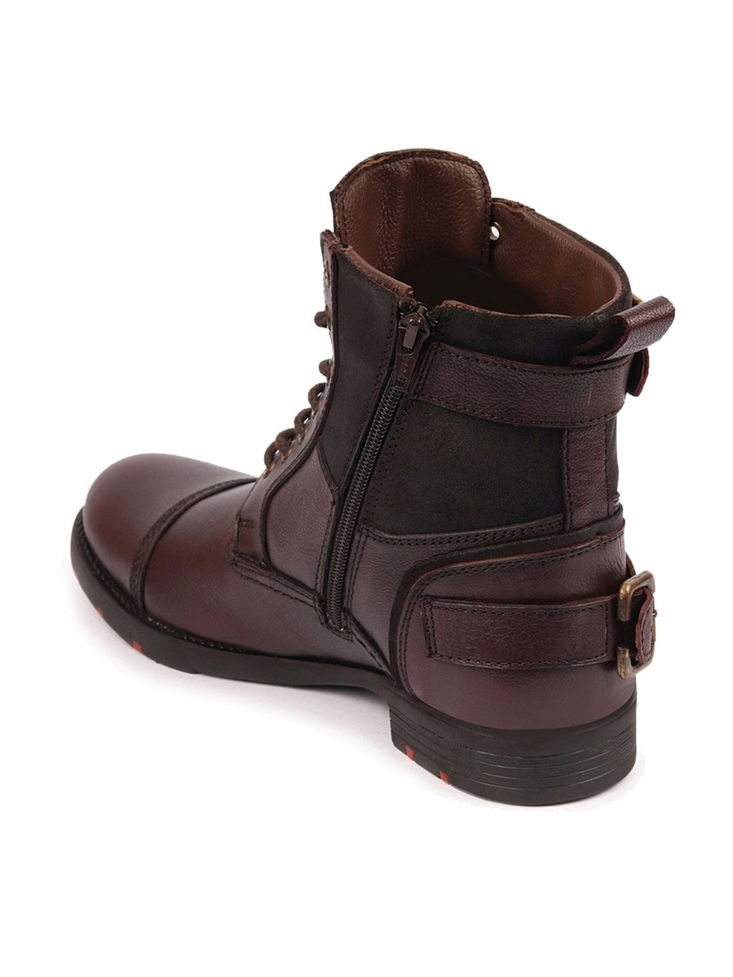 Fausto Men's Brown Biker Boots