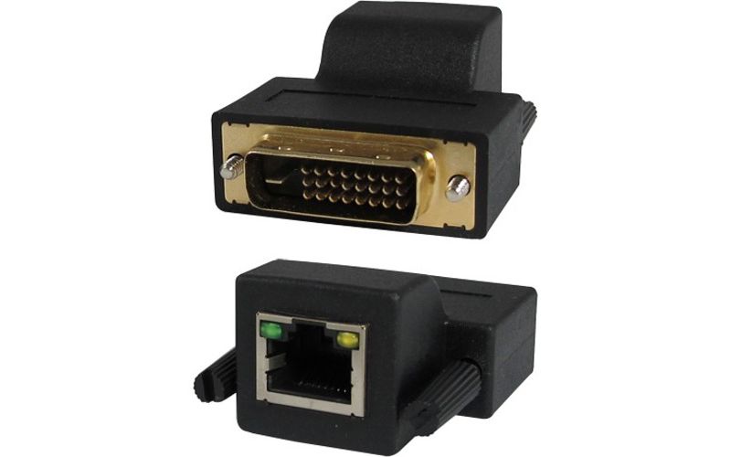 Comprehensive DVI Extender over single CAT5 cable up to 230ft (70m) - 1 Input Device - 1 Output Device - 230 ft Range - 2 x Network (RJ-45)