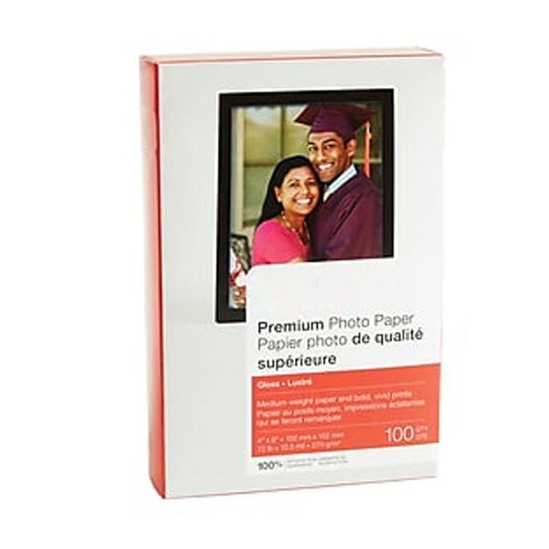 MyOfficeInnovations Premium Glossy Photo Paper 4" x 6" 100/Pack (17673-CC) 508431