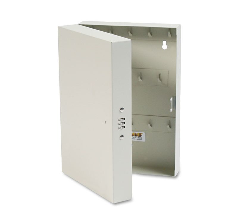 SteelMaster Hook-Style Key Cabinet 28-Key Steel Putty 7-3/4"w x 3-1/4"d x 11-1/2"h 201202889