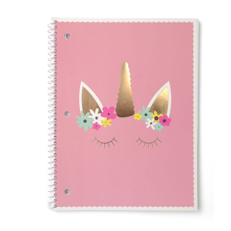 2pk Pretty Unicorn Spiral Notebook Set 1 Subject - Gartner Studios