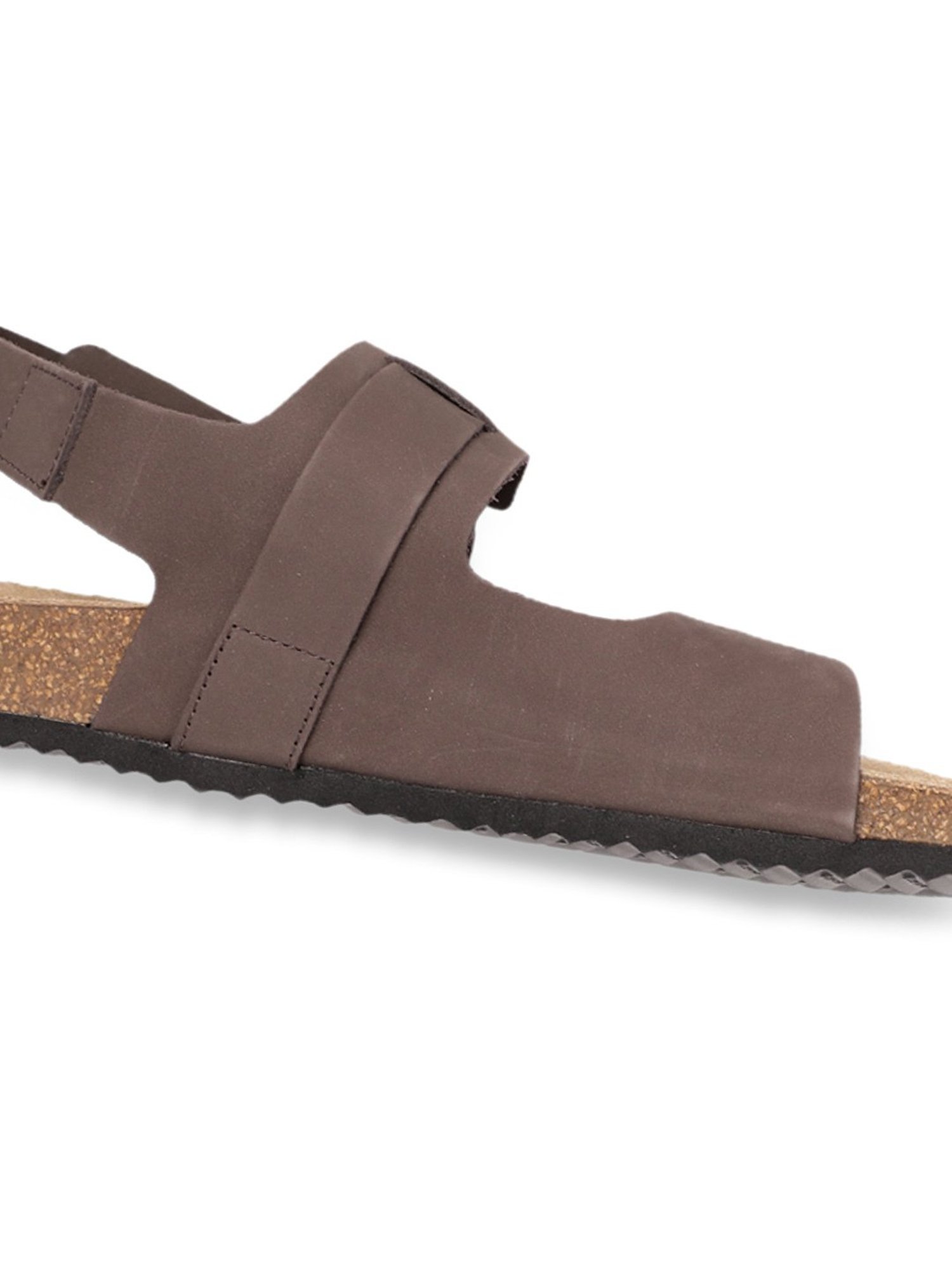 Geox Men's Ghita Coffee Leather Back Strap Sandals