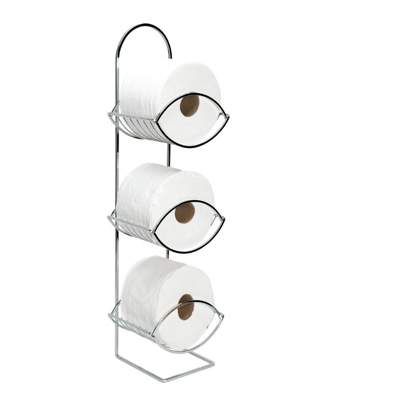 Toilet Paper Reserve Stand Chrome - Bath Bliss