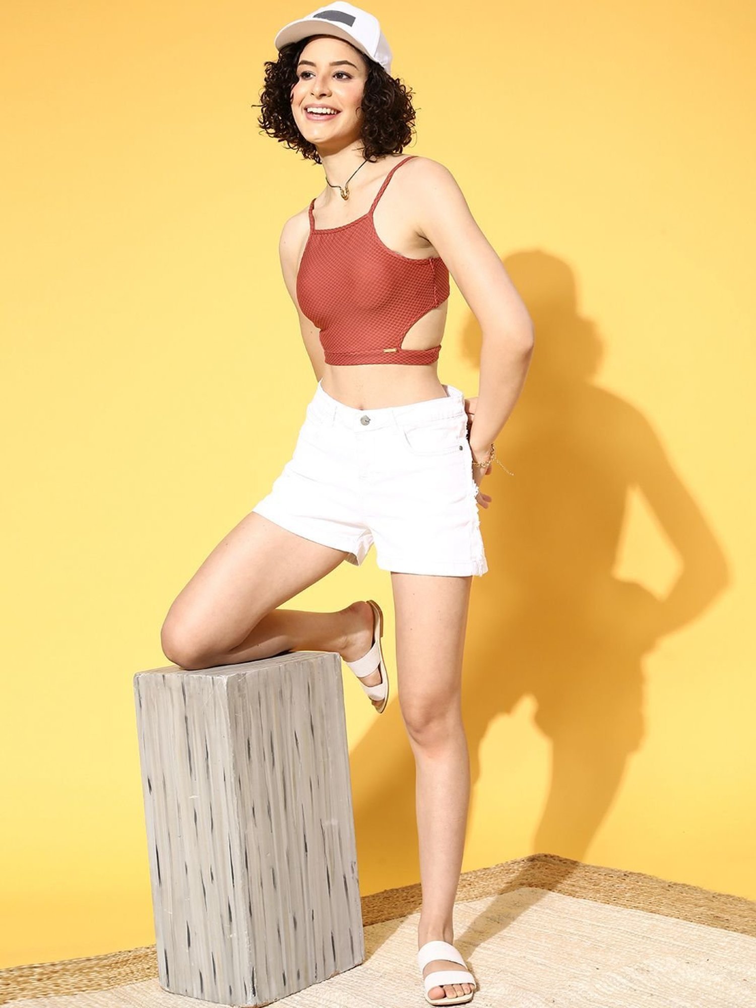 Da Intimo Rust Self Cut-out Bralette