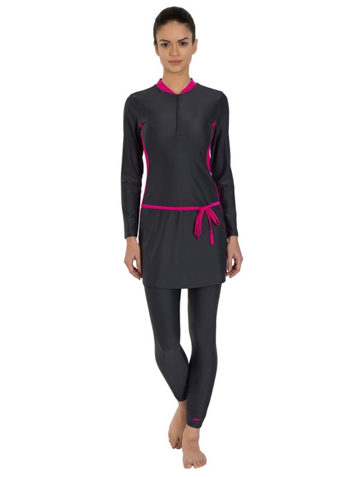 Speedo Charcoal Tights With Top