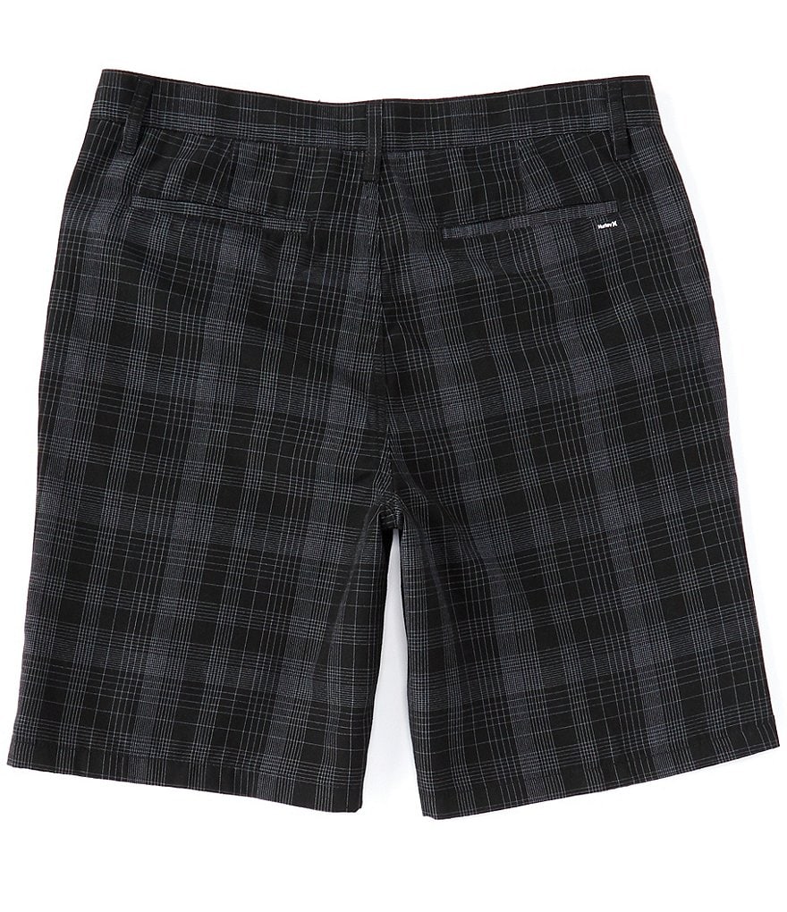 Hurley Granada Plaid 22#double; Outseam Walkshorts