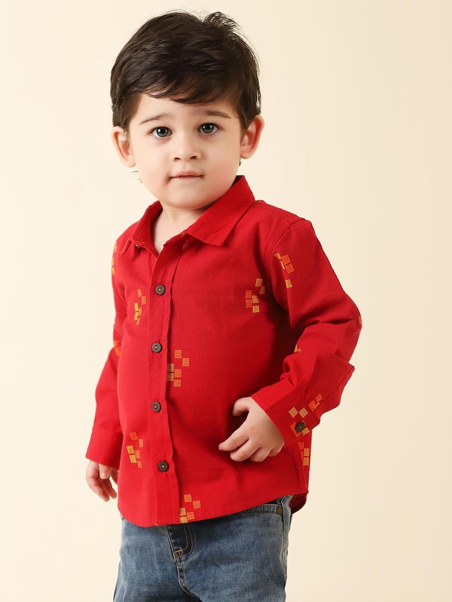 Ed-a-Mamma Baby Yellow Striped Shirt