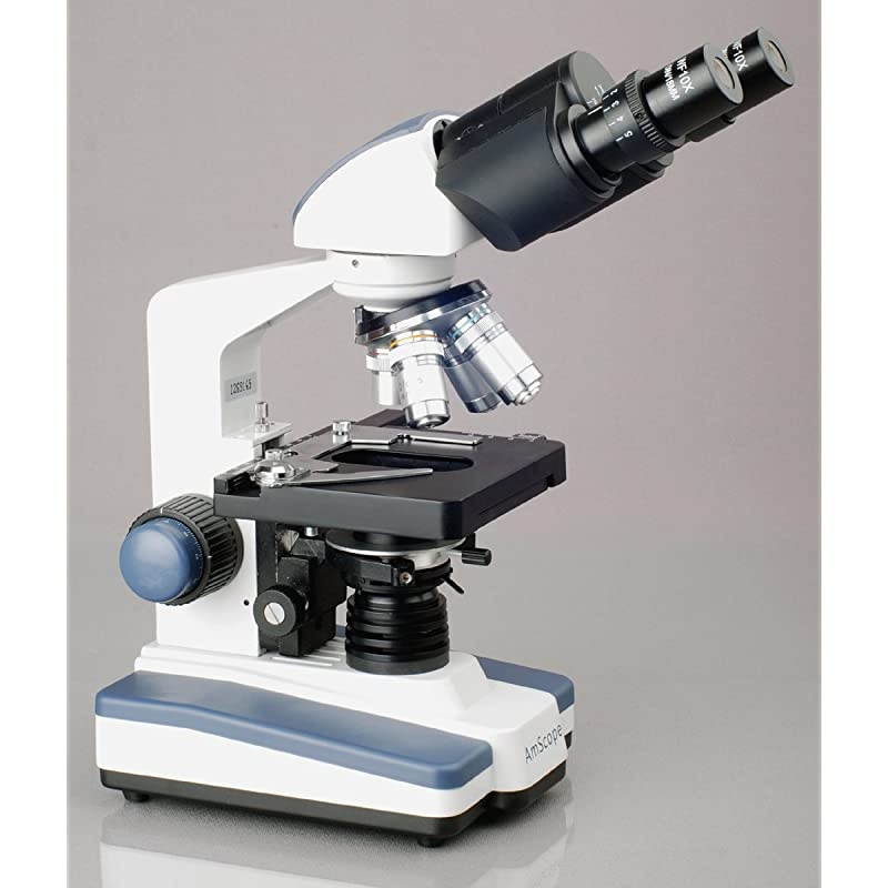 B120C-E1 Siedentopf Binocular Compound Microscope, 40X-2500X Magnification, LED Illumination, Abbe Condenser, Two-Layer Mechanical Stage, 1.3MP Camera and Software Windows XP/Vista/7/8/10