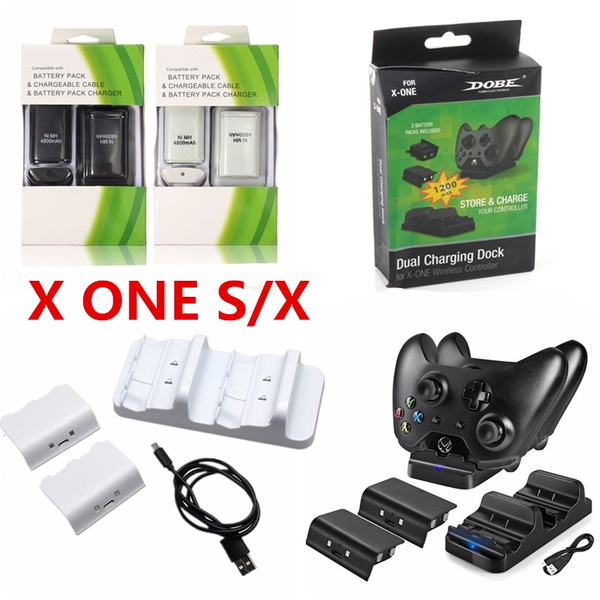 2 Batteries+1 Charger+1 Usb Cable Charging Kit For X-box ONE (S)/X Battery Wireless Controller Rechargeable Battery Pack