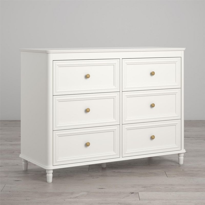 Piper Ivory White Kids&rsquo; 6 Drawer Dresser