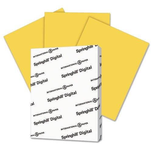 Springhill Digital Vellum Bristol Color Cover 67 lb 8 1/2 x 11 Goldenrod 250