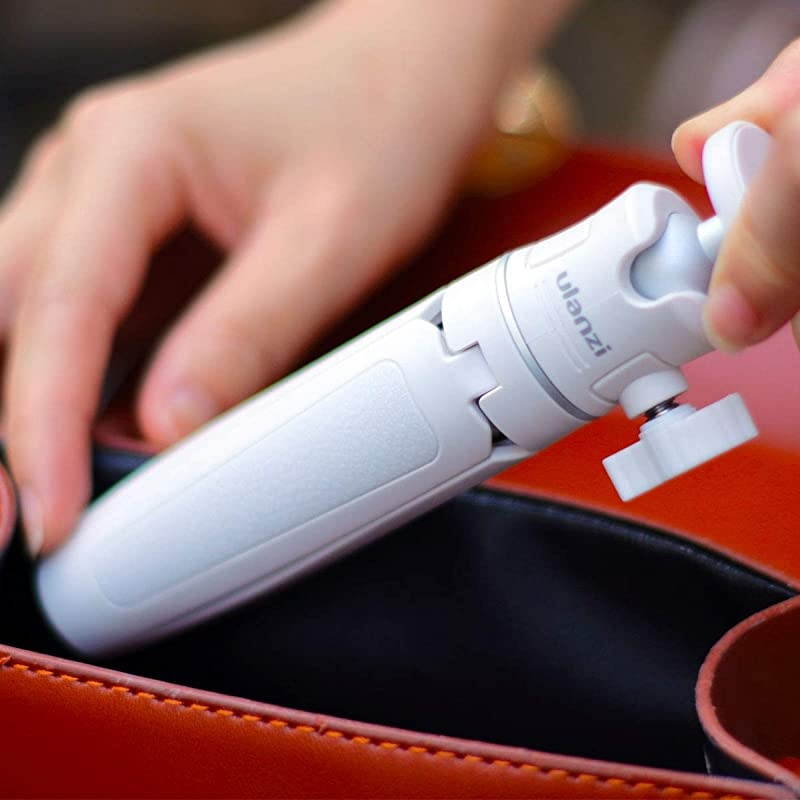 Extension Pole Tripod Mini Selfie Stick Tripod Stand Handle Grip for iPhone 11 Pro Max Samsung OnePlus Google Smartphone Canon G7X Mark III Sony RX100 VII A6400 Cameras Vlogging White