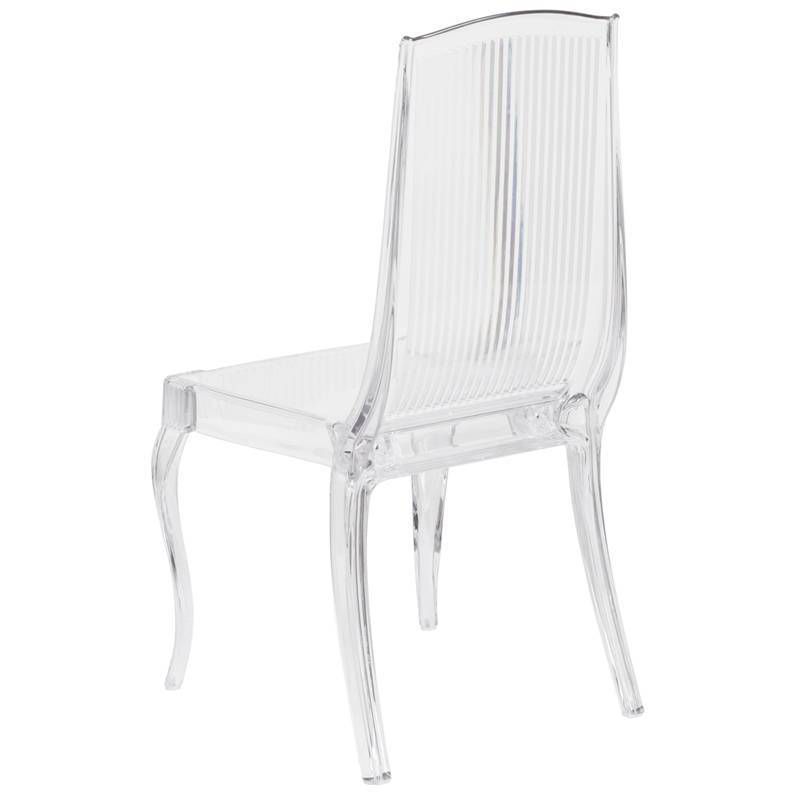 Flash Elegance Ghost Stacking Chair Crystal Ice - Riverstone Furniture Collection