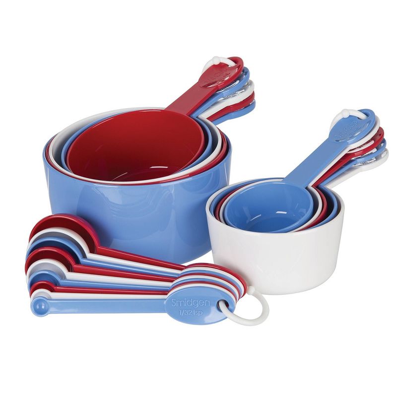 Progressive International Measuring Set - Red/Blue/White (19 Pc)