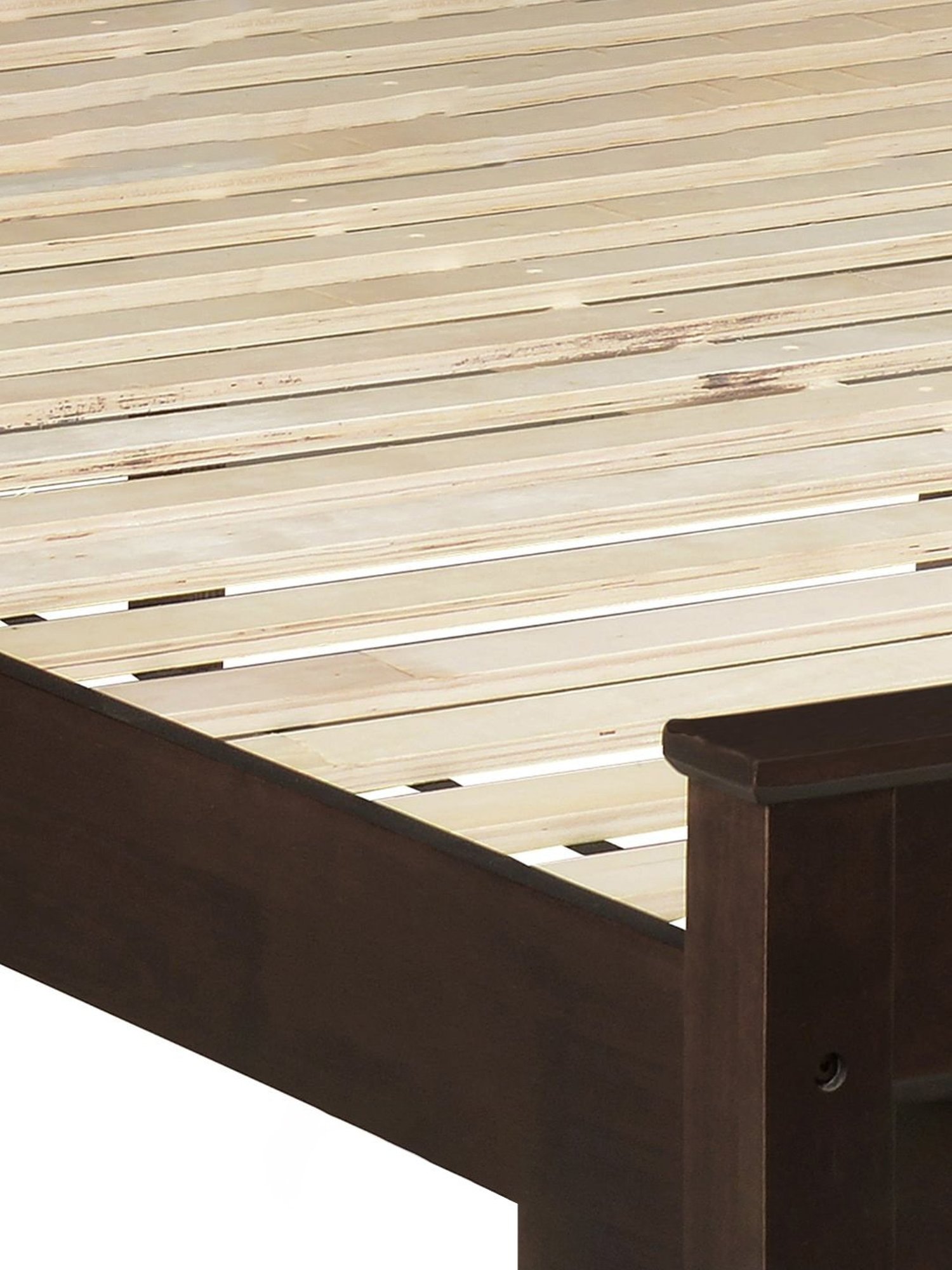 @home Cipher Espresso Brown Solid Wood Queen Bed Without Storage