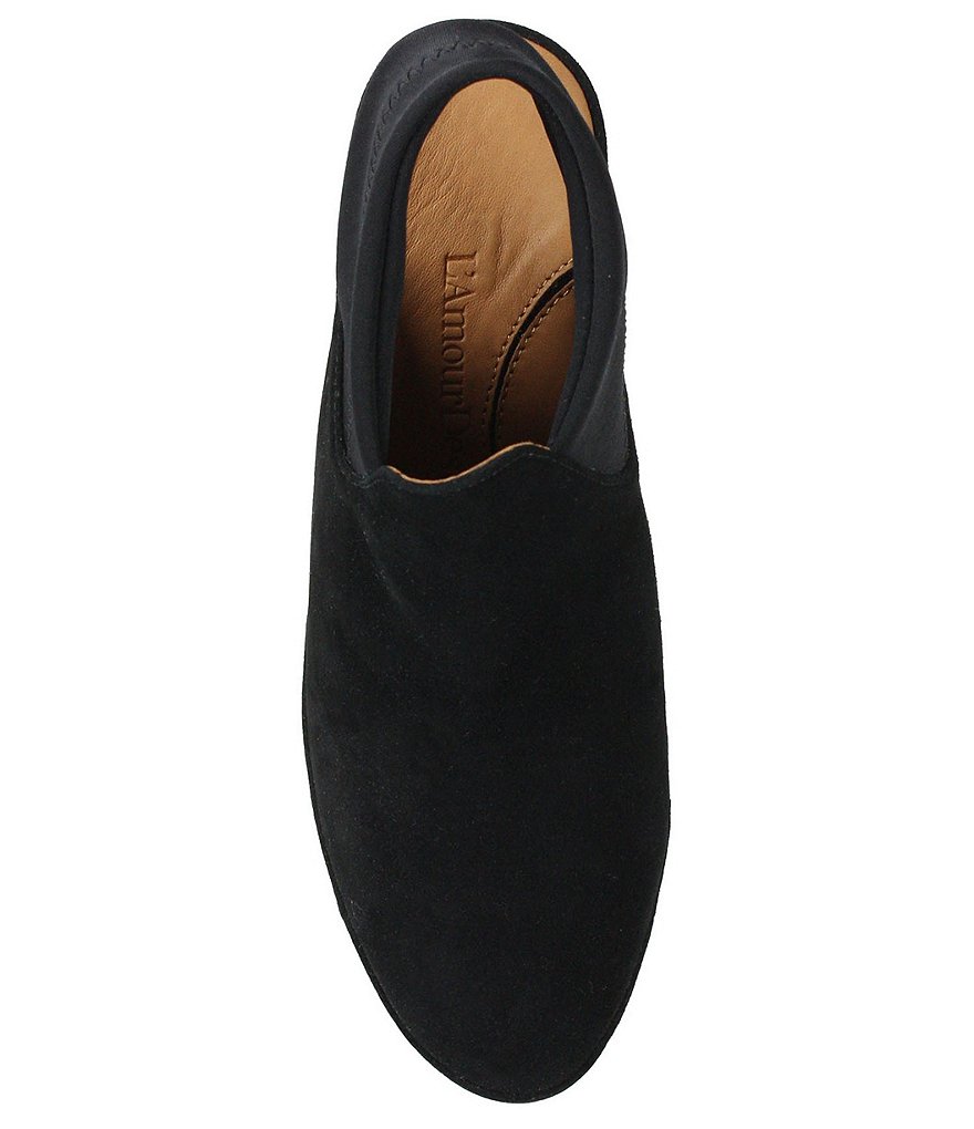 L'Amour Des Pieds Oniella Suede Sling Wedges