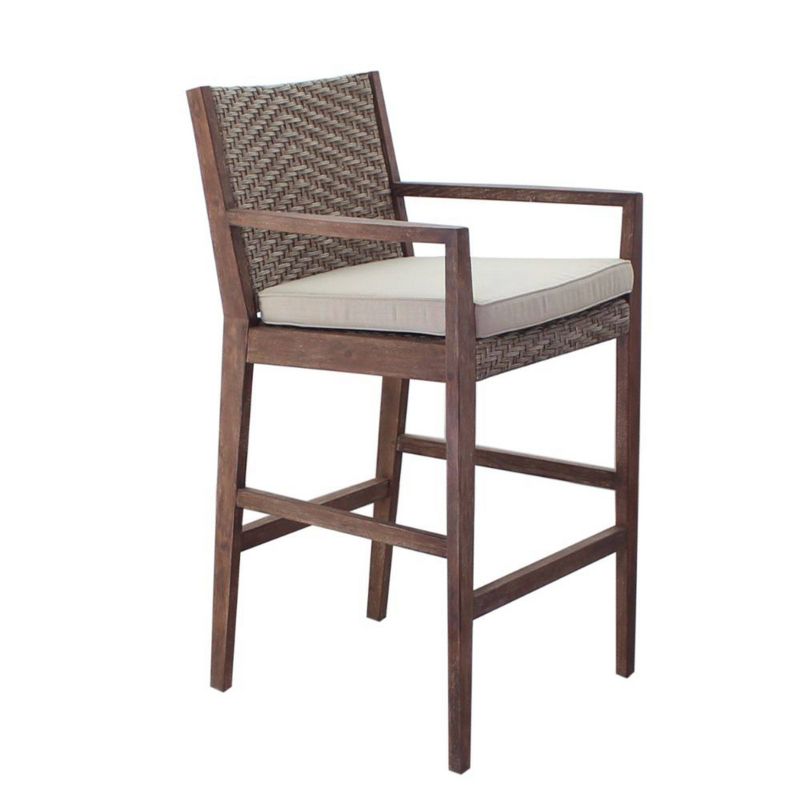 Bridgeport Barstool - Taupe - Courtyard Casual