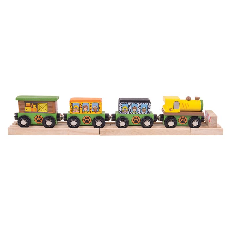 Bigjigs Rail Safari Wooden Railway Train