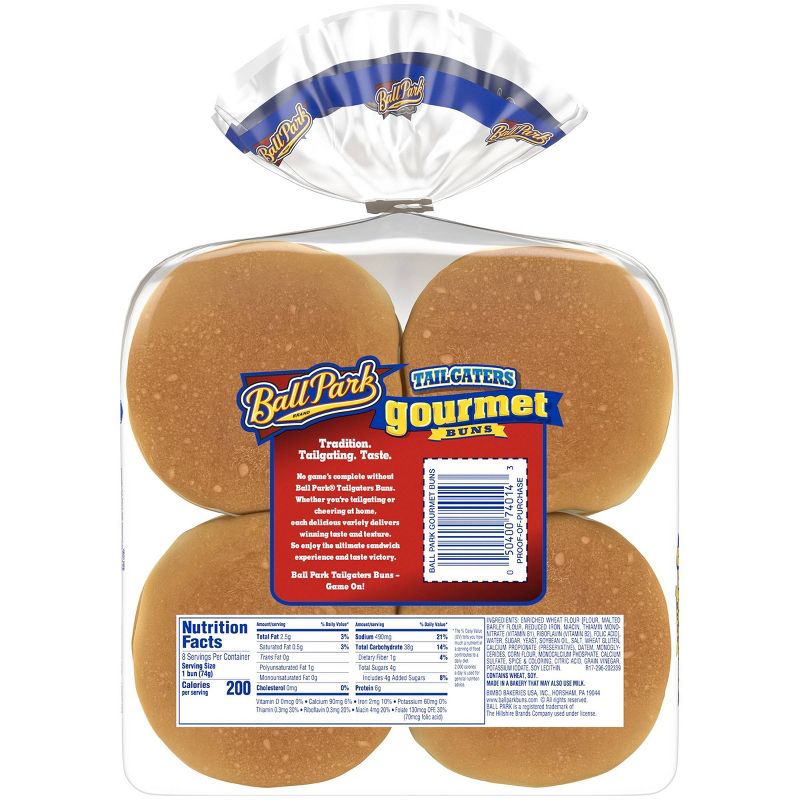 Ball Park Tailgater Gourmet Buns - 8ct/21oz