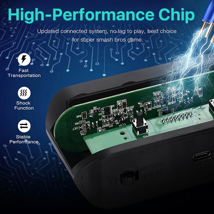 Wii U GameCube Controller Adapter 4 Ports Converter Connection Compatible with Nintendo Wii U Super Smash Bros Brawl and Dolphin PC Windows USB Black