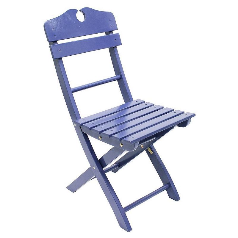 34"  Eucalyptus Indoor Outdoor English Garden Chair Blue - ACHLA Designs