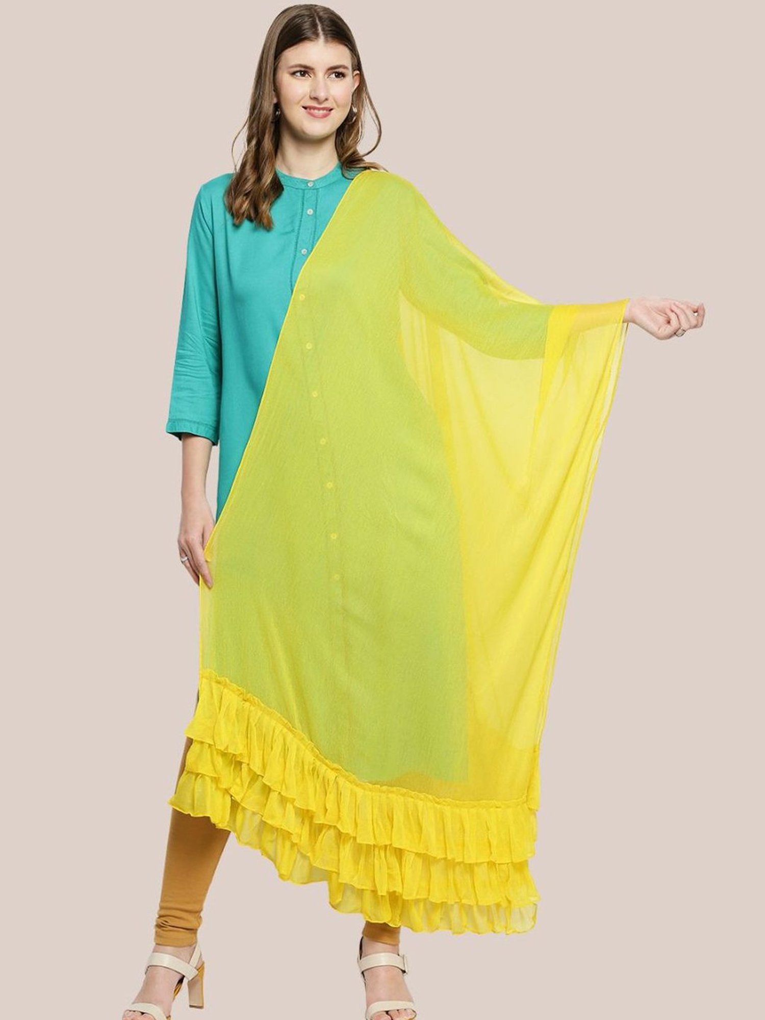 Dupatta Bazaar Yellow Dupatta