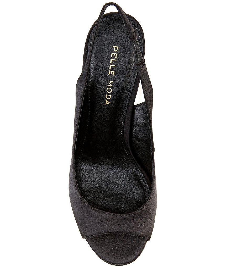Pelle Moda Rocia Satin Slingback Pumps